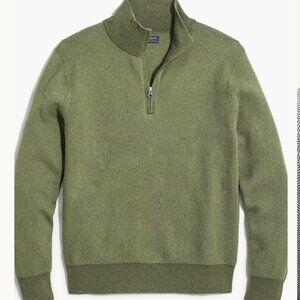 J.Crew Cotton Half-Zip Sweater – Herringbone – Mens